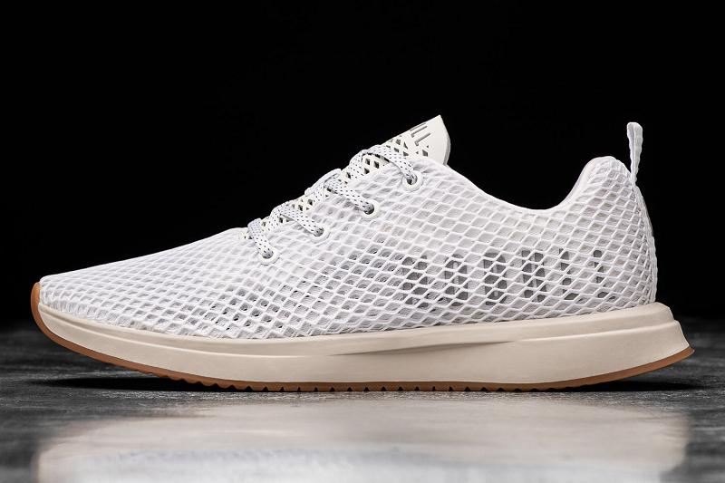 Nobull Ivory Mesh Runner Men's Running Shoes White | USA Y1110X